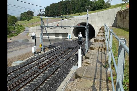 BLS has completed construction of the Rosshäuser Tunnel on the Bern – Neuchâtel line  (Photo: BLS).